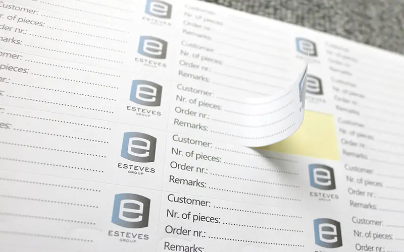 书写纸不干胶标签