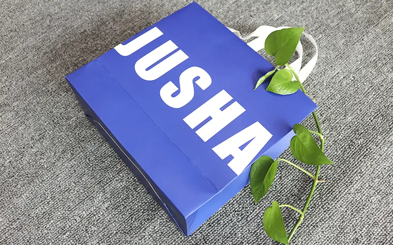 JUSHA手提袋定制、高端丝带手提袋